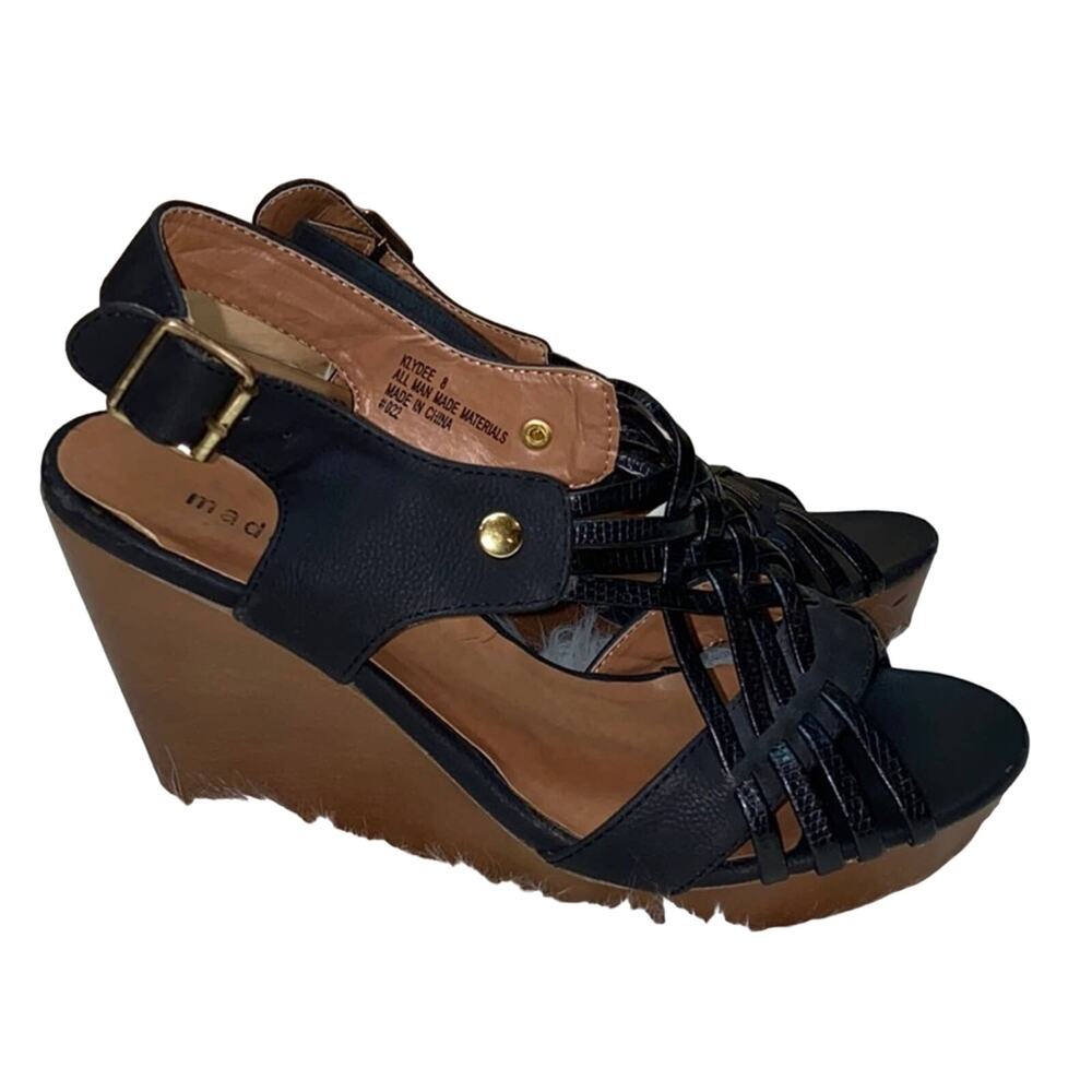 Madden Girl Klydee Strappy Wedge Sandals 8